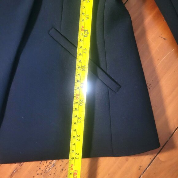 NWT! Zara Shoulder Pad Blazer - Black Tailor Fit - Women's Size M - Picture 16 of 16